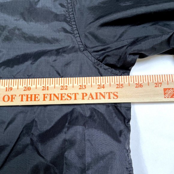 Eddie Bauer EBTEK Ripstop Windbreaker Jacket Mens Size M Black Full Zip Hooded - Picture 9 of 14